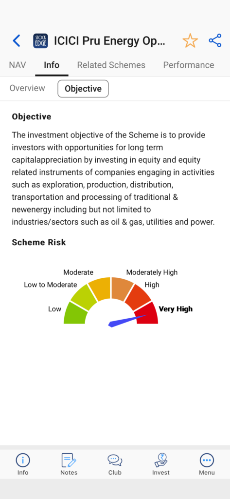 Icici energy opportunities fund scheme risk