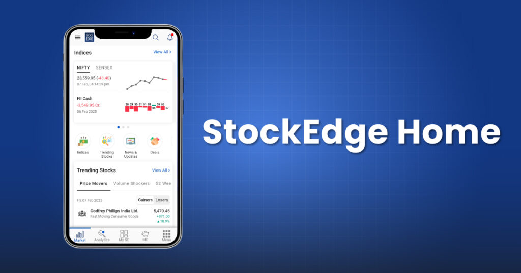 Know more about the stockedge home