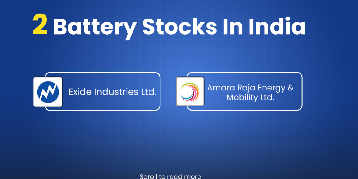 Top 2 battery stocks in india