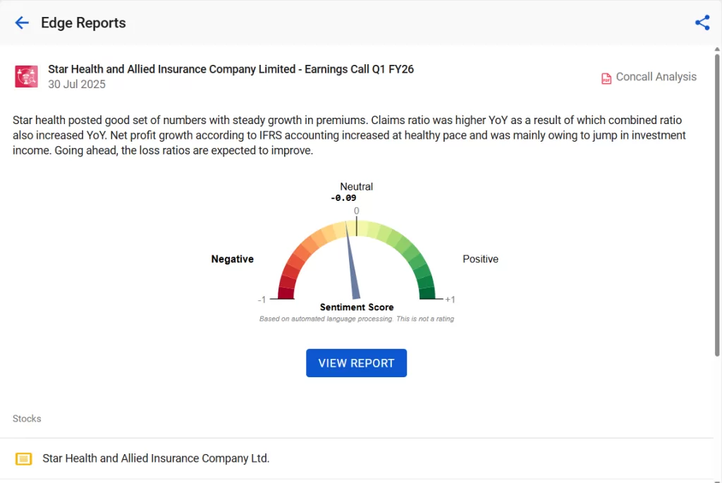 Best insurance stocks in india 2025 9 Star health and allied insurance company edge reports by stockedge