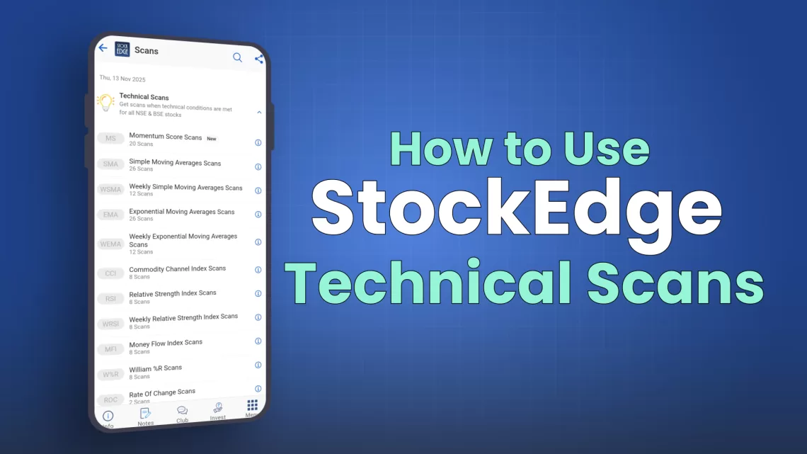 How to use stockedge technical scans 1 How to use stockedge technical scans