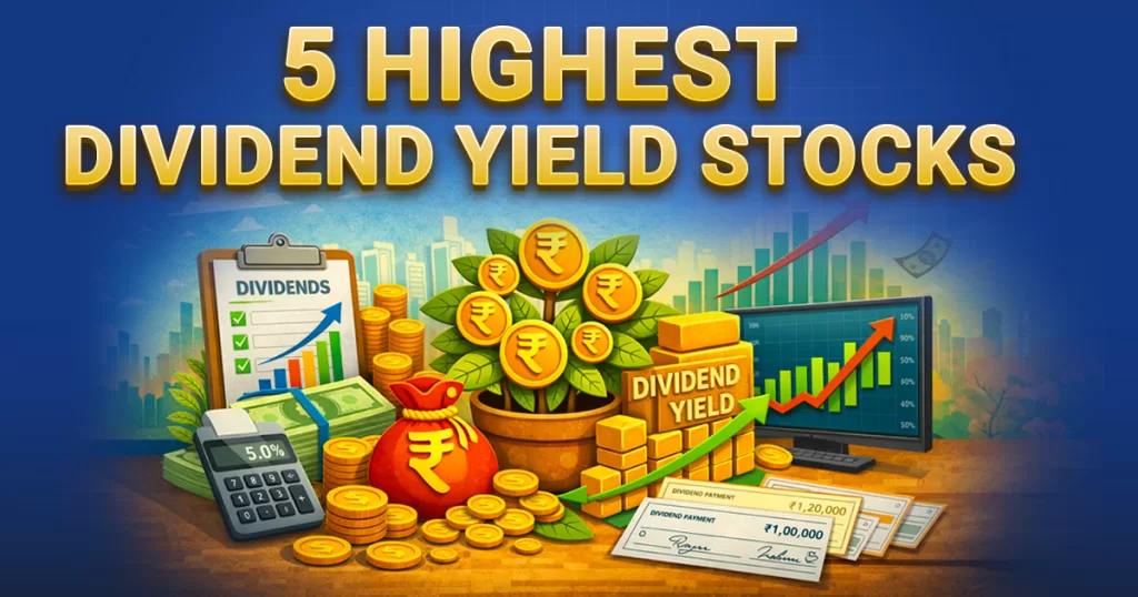5 top dividend yield stocks in india