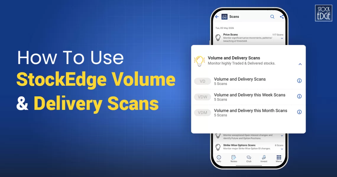 How to use stockedge volume & delivery scans