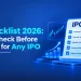 Ipo checklist
